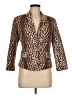 Rachel Roy Collection Animal Print Brown Blazer Size 8 - photo 1