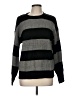 Ambiance Apparel Stripes Gray Pullover Sweater Size M - photo 1