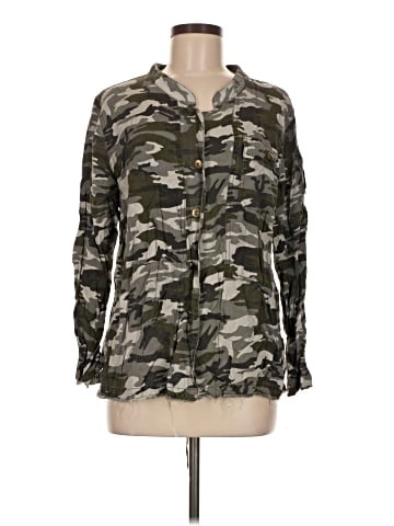 MONORENO Long Sleeve Button-Down Shirt (view 1)