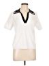 Etcetera Ivory Short Sleeve Blouse Size L - photo 1