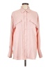 Ann Taylor LOFT 100% Polyester Color Block Pink Long Sleeve Blouse Size L - photo 1