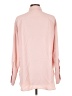 Ann Taylor LOFT 100% Polyester Color Block Pink Long Sleeve Blouse Size L - photo 2