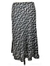 Halogen 100% Polyester Print Black Casual Skirt Size XL - photo 2