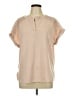 Cupio Tan Short Sleeve Blouse Size L - photo 1
