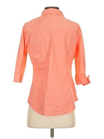 Worthington 3/4 Sleeve Button-Down Shirt (view 2)