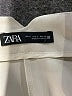Zara Solid Ivory Casual Pants Size S - photo 6