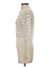Hinge Chevron-herringbone Ivory Turtleneck Sweater Size XS - photo 5