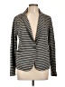 Olivia Moon Stripes Gray Blazer Size L - photo 1
