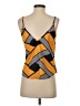 Shein 100% Polyester Orange Sleeveless Top Size 2 - photo 2