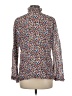 Tory Burch Print Blue Long Sleeve Blouse Size M - photo 2