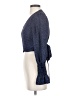GB 100% Polyester Blue Long Sleeve Blouse Size S - photo 5