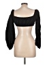 Shein Black 3/4 Sleeve Blouse Size L - photo 2