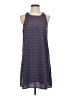 Dina Be 100% Polyester Chevron-herringbone Blue Casual Dress Size 1 - photo 1