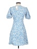 Uniqlo 100% Polyester Blue Casual Dress Size XXS - photo 2