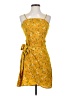 Unbranded 100% Polyester Yellow Casual Dress Size XS (estimated) - photo 1