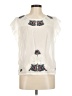 Hinge 100% Cotton Ivory Sleeveless Blouse Size M - photo 1