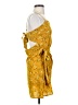 Unbranded 100% Polyester Yellow Casual Dress Size XS (estimated) - photo 4