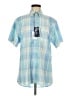 IZOD Blue Short Sleeve Blouse Size M - photo 1