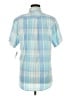 IZOD Blue Short Sleeve Blouse Size M - photo 2