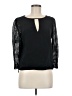 Tibi 100% Cotton Black 3/4 Sleeve Top Size 6 - photo 1