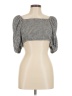 Topshop Silver Short Sleeve Top Size 8 - 10 - photo 1