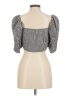 Topshop Silver Short Sleeve Top Size 8 - 10 - photo 2