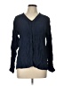 Galeries Lafayette 100% Polyester Blue Long Sleeve Blouse Size EU (FR) 44 / US 12 - photo 1