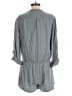 On The Road... 100% Tencel Solid Gray Blue Romper Size S - photo 2