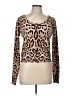 Say What? Animal Print Brown Pullover Sweater Size L - photo 1