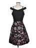 Francesca's Floral Black Cocktail Dress Size S - photo 2