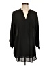 Joan Vass 100% Polyester Black 3/4 Sleeve Blouse Size L - photo 1
