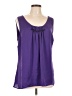Avenue 100% Polyester Purple Sleeveless Blouse Size 14 - photo 1