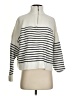 MNG Stripes White Turtleneck Sweater Size S - photo 1