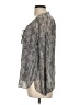 Ella Moss Gray Long Sleeve Blouse Size L - photo 5