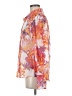 Assorted Brands 100% Polyester Floral Orange 3/4 Sleeve Blouse Size M (estimated) - photo 5