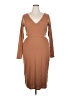 AFRM Solid Brown Casual Dress Size 2X - photo 1