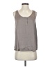 Simply Vera Vera Wang 100% Polyester Gray Sleeveless Blouse Size S - photo 1