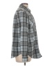 BeachLunchLounge Plaid Gray Long Sleeve Blouse Size L - photo 4