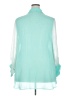 Maurices 100% Polyester Color Block Teal 3/4 Sleeve Blouse Size 20 (2) - photo 2