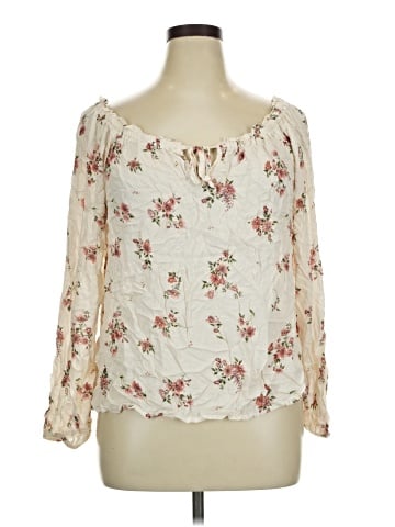 Rewind 3/4 Sleeve Blouse (view 1)