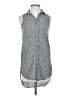 Onia Checkered-gingham Gray Casual Dress Size XS - photo 1