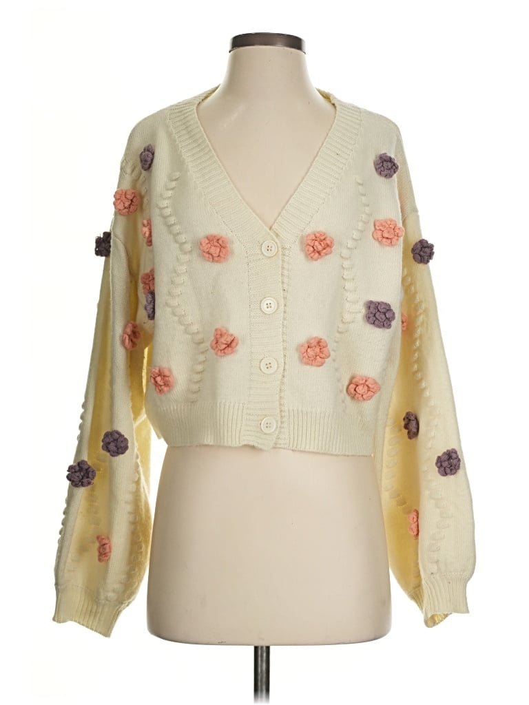 Pre-owned Le Lis Cardigan Sweater In Yellow