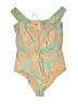 L Space Tropical Green One Piece Swimsuit Size 8 - photo 1