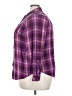 Torrid 100% Rayon Plaid Purple 3/4 Sleeve Button-Down Shirt Size 3X Plus (3) - photo 5
