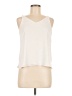 Topshop 100% Polyester Ivory Sleeveless Blouse Size 6 - photo 1