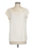 Fun2Fun Ivory Short Sleeve Blouse Size L - photo 1