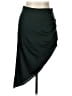 Gianni Bini Solid Black Green Formal Skirt Size 10 - photo 1