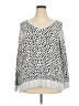 Workshop Republic Clothing Polka Dots Silver Pullover Sweater Size 2X - photo 1