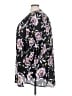 Torrid 100% Polyester Floral Black 3/4 Sleeve Blouse Size 4X Plus (4) - photo 5
