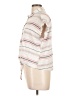 Unbranded Stripes Ivory Short Sleeve Blouse Size L - photo 5
